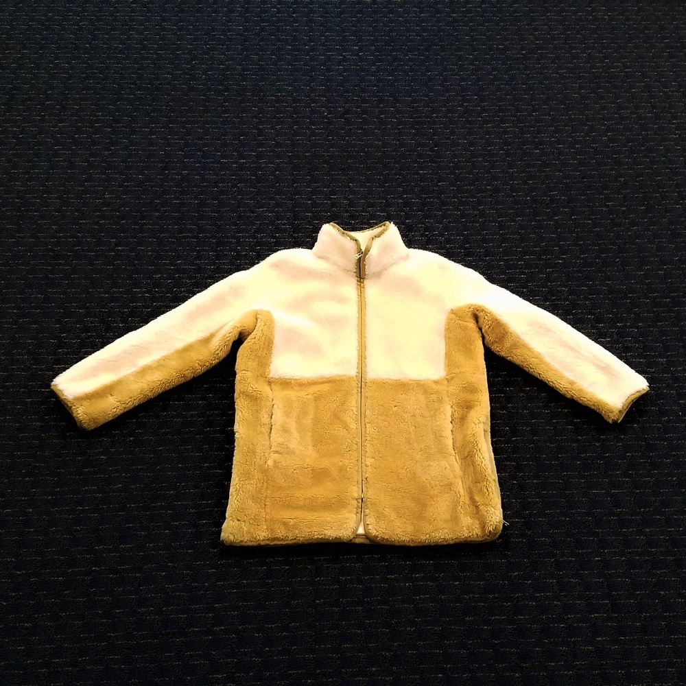 J. Crew Colorblock Zip-Up Teddy Coat